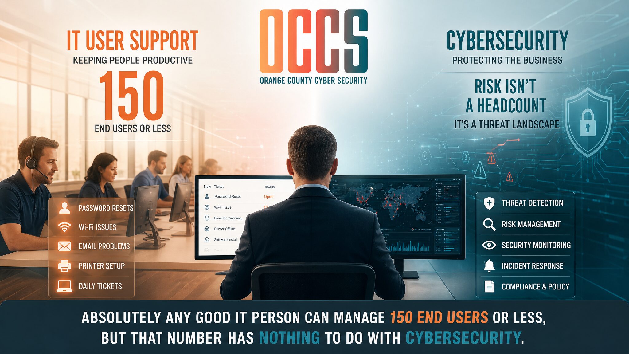 Absolutely Any Good IT Person Can Manage 150 End Users or Less, But That Number Has Nothing to Do With Cybersecurity