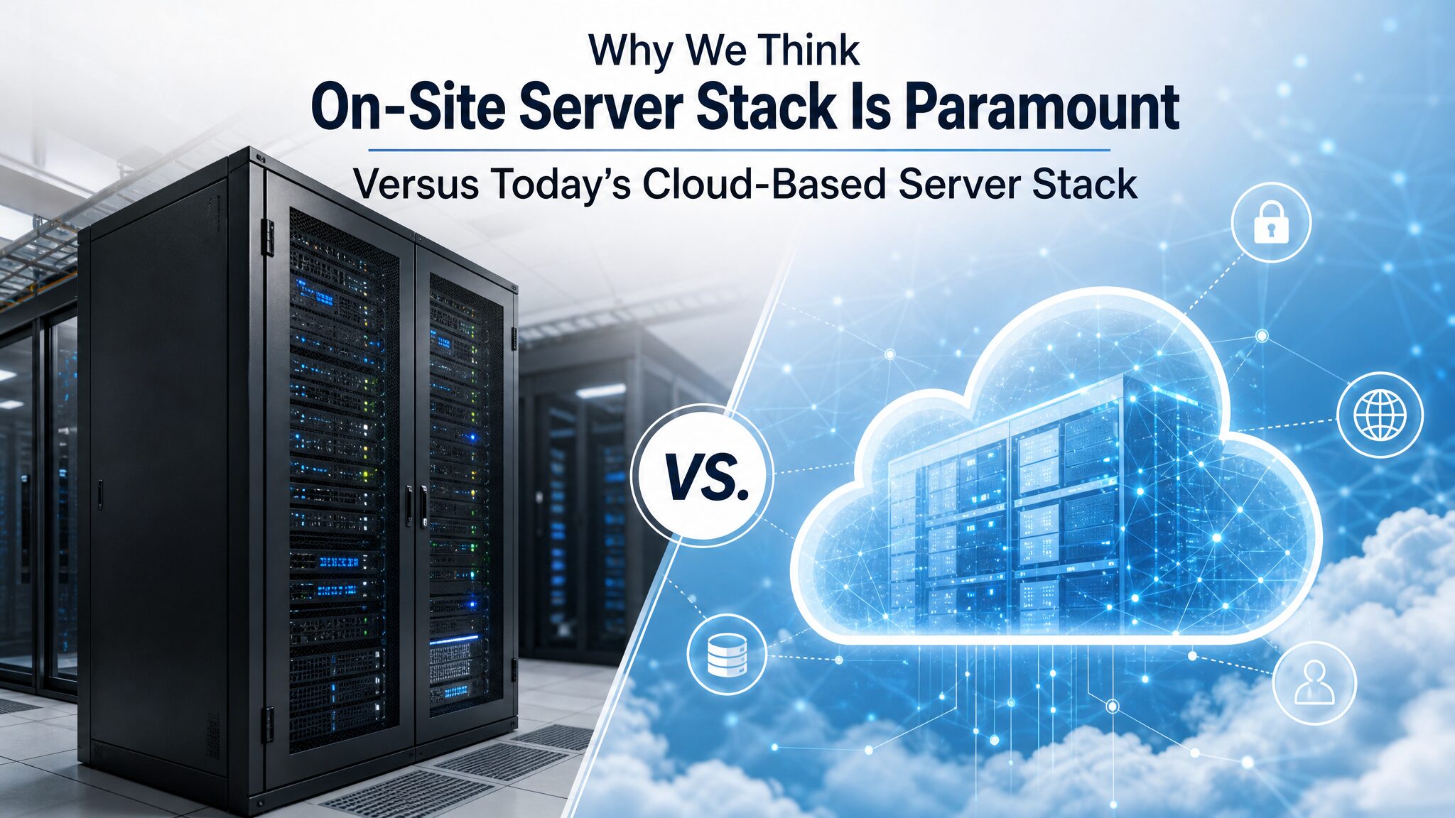Why We Think On-Site Server Stack Is Paramount Versus Today’s Cloud-Based Server Stack