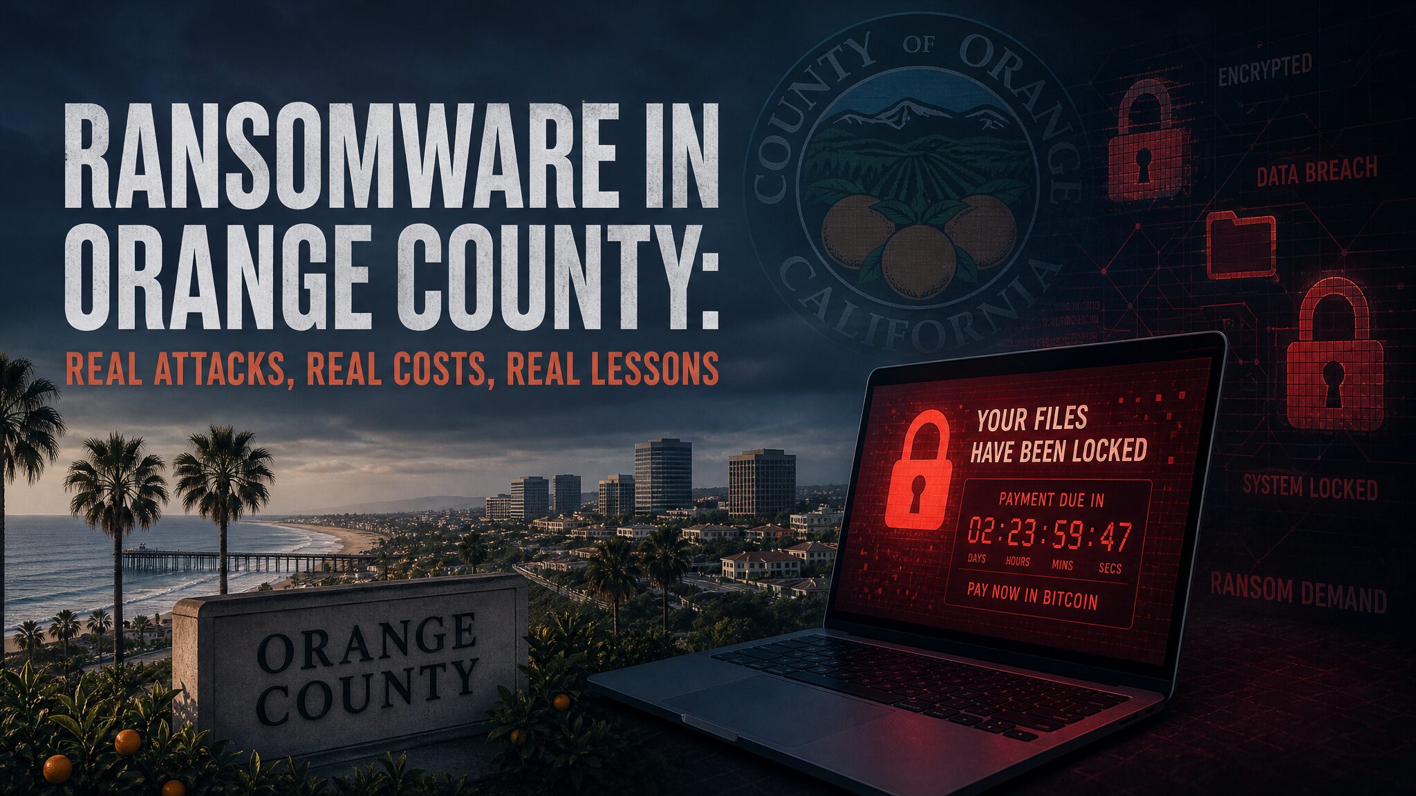 Ransomware in Orange County: Real Attacks, Real Costs, Real Lessons
